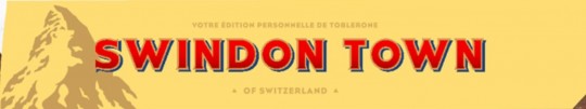 Toblerone Bar 360g - Swindon Town Text