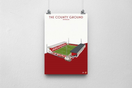Dan Designs - County Ground Print A4