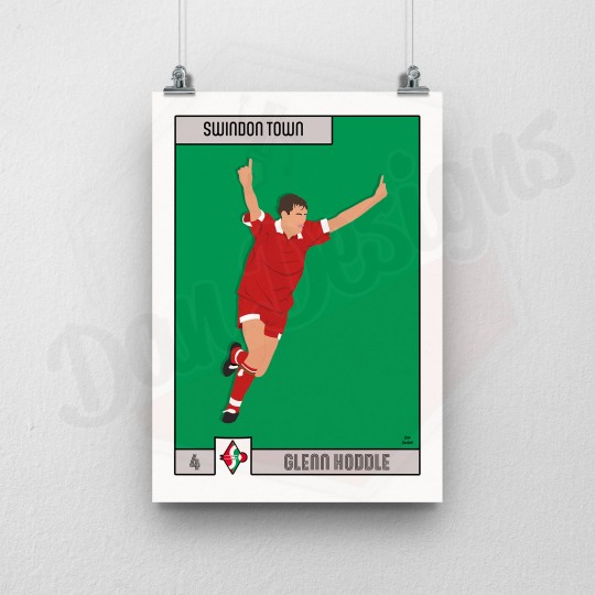 Dan Designs - Glenn Hoddle Panini A4