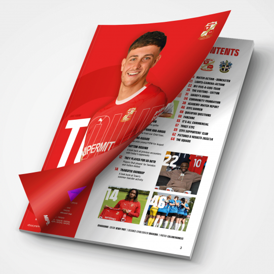 Swindon Town vs Sutton United Programme (Issue 3)