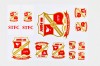 12 Crest Stickers