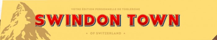 Toblerone Bar 360g - Swindon Town Text