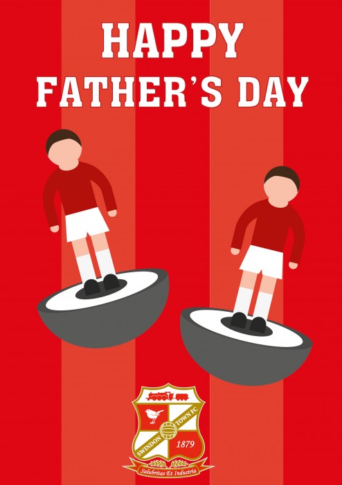Red Subbuteo Fathers Day Card