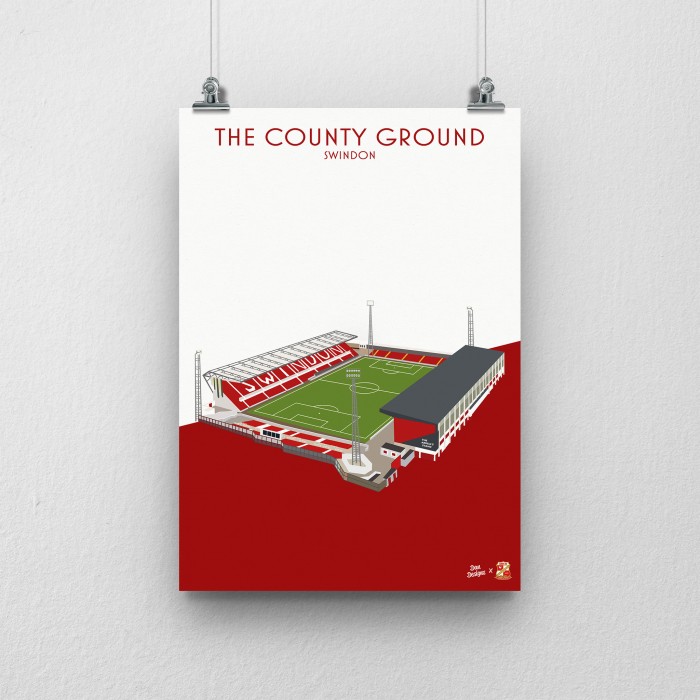Dan Designs - County Ground Print A3