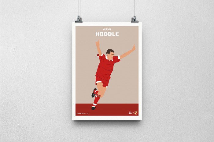 Dan Designs - Glenn Hoddle Print A3