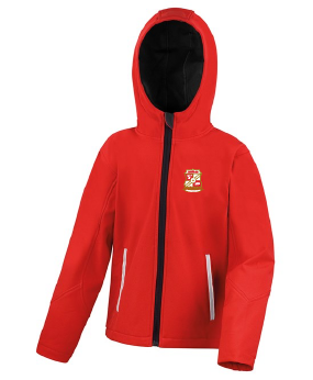 Junior Performance Soft Shell Jacket Red