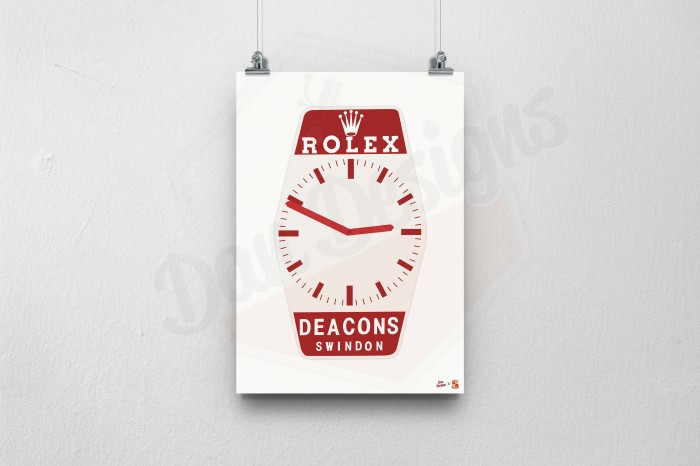 Dan Designs - Clock Print A3