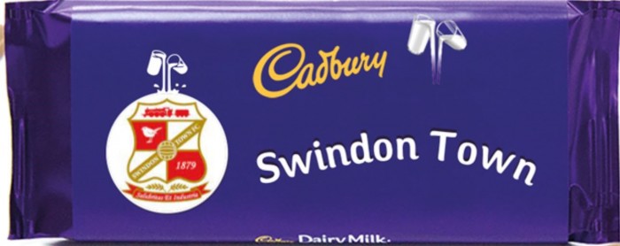 Dairy Milk Bar 360g - Swindon Town Text