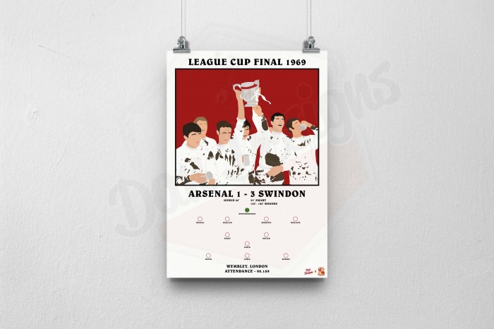 Dan Designs - FA Cup 1969 Swindon A4