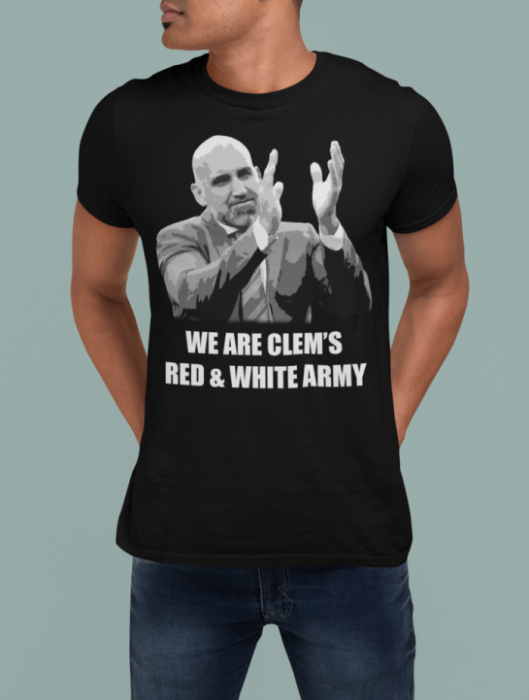 Clem’s Red and White Army Tee