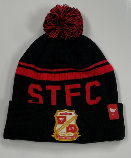 STFC Bobble Hat Black Adult