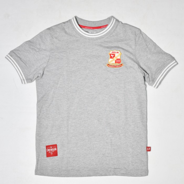 Grey Tapered Neck T-Shirt