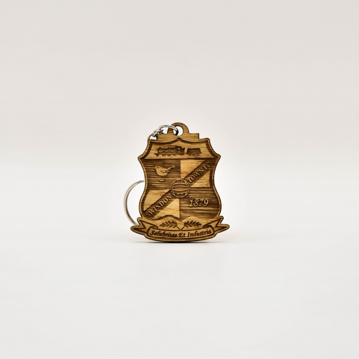 Wooden Club Crest Keyring 