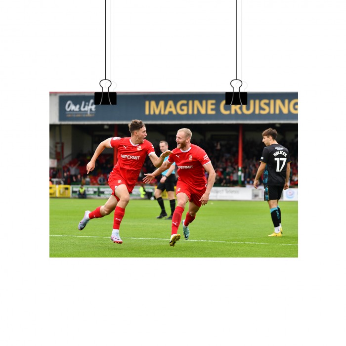 Jake Young vs Crewe Alexandra (12 x 8 Photo)