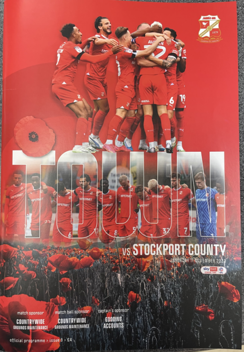 Stockport Programme 11/11/23