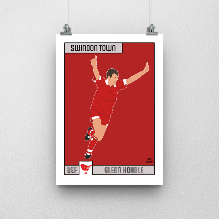 Dan Designs - Glenn Hoddle Legend Print
